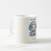 Custom Moon Child Energy Dog Mug Koffiemok (Voorkant links)
