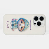 Custom Moon Child Energy Dog Phone Case iPhone Hoesje (Achterkant horizontaal)
