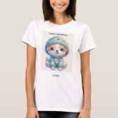 Custom Moon Child Energy Dog T-Shirt (Voorkant)