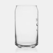 Custom Moon Child Monogram Can Glass beroemd gemaa Blikvorm Glas (Rechts)