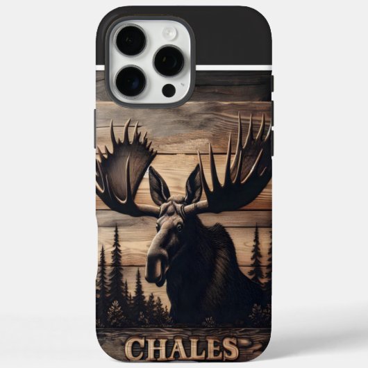 Custom Moose Wood Art Case-Mate iPhone Case (Achterkant)