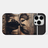 Custom Moose Wood Art iPhone Hoesje (Achterkant horizontaal)