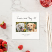 Custom morgen doen we hond repeteren diner servet (Insitu)