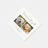 Custom morgen doen we hond repeteren diner servet (Hoek)