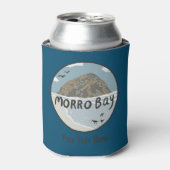 CUSTOM MORRO ROCK Central California Beach Art Blikjeskoeler (Blikje Voorkant)