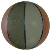 Custom Moss Green Basketball – Horizontale Split Basketbal (Verticaal)