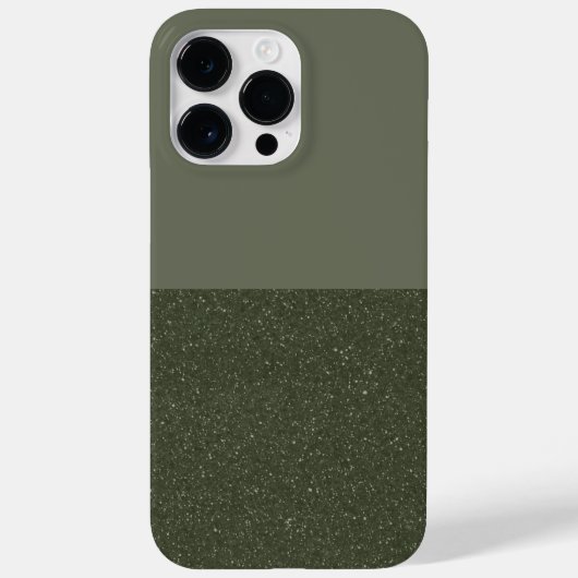 Custom Moss Green Contrast iPhone 14 Pro Max Hoesj Case-Mate iPhone Case (Achterkant)