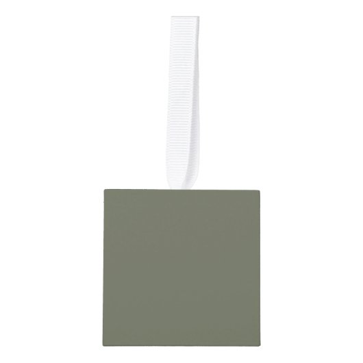 Custom Moss Green Cube Ornament (Voorkant)