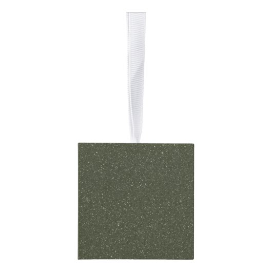 Custom Moss Green Cube Ornament (Rechts)