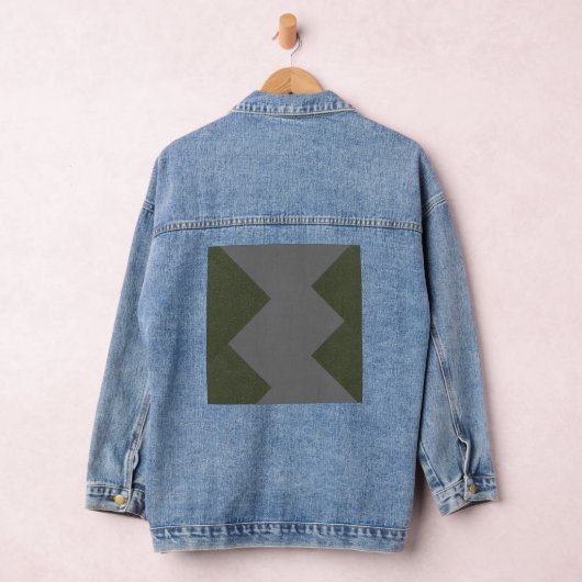 Custom Moss Green Denim Jacket (Hangar)