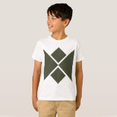 Custom Moss Green Diamond T-shirt (Voorkant volledig)