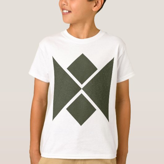Custom Moss Green Diamond T-shirt (Voorkant)