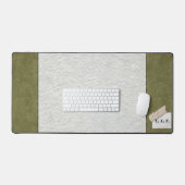 Custom Moss Green Forest Desk Mat (Keyboard & Muis)