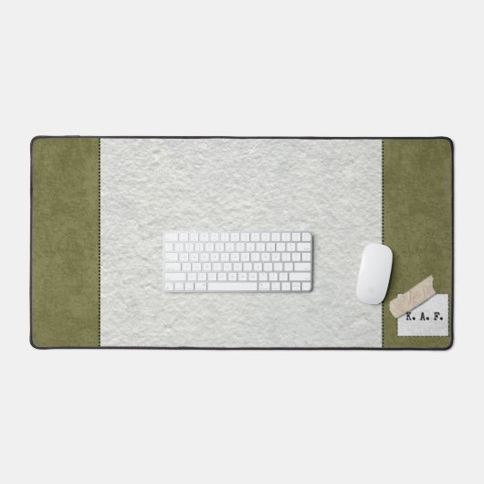 Custom Moss Green Forest Desk Mat (Keyboard & Muis)
