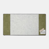 Custom Moss Green Forest Desk Mat (Voorkant)