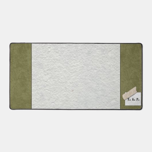 Custom Moss Green Forest Desk Mat (Voorkant)