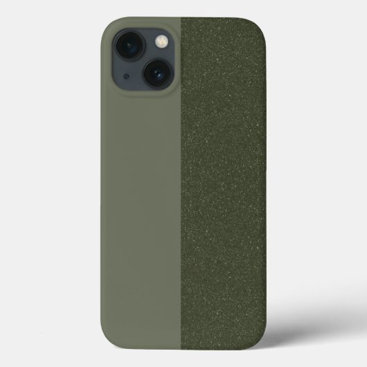 Custom Moss Green iPhone 13 Hoesje – Verticaal Spl (Achterkant)
