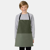 Custom Moss Green Schort – getextureerde Top Half  (Gedragen)