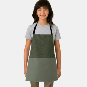 Custom Moss Green Schort – getextureerde Top Half 