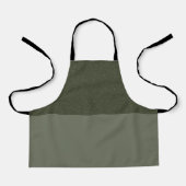 Custom Moss Green Schort – getextureerde Top Half  (Voorkant)