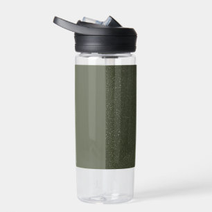 Custom Moss Green Split Design Waterfles