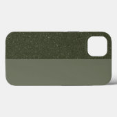 Custom Moss Green Split iPhone 13 Hoesje (Achterkant (horizontaal))