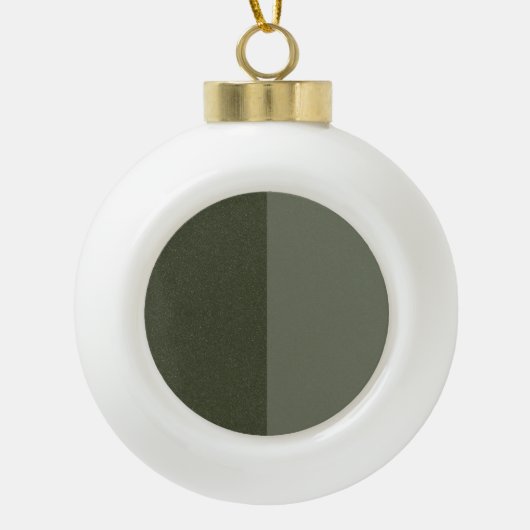 Custom Moss Green Split Ornament (Voorkant)