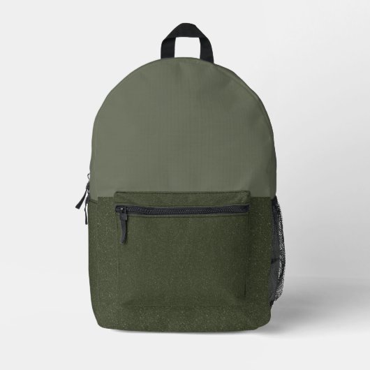 Custom Moss Green Split Rugzak – Bulkvriendelijk (Voorkant)