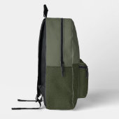 Custom Moss Green Split Rugzak – Bulkvriendelijk (Links)