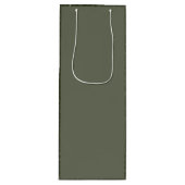 Custom Moss Wine Bag – Matte voorkant, sprankelend Wijn Cadeautas (Voorkant)
