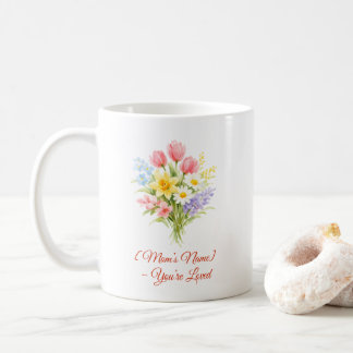 Custom Mother’s Day Bouquet of Flowers Mug Koffiemok