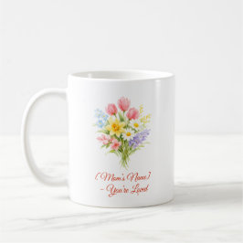 Custom Mother’s Day Bouquet of Flowers Mug Koffiemok