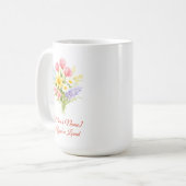 Custom Mother’s Day Bouquet of Flowers Mug Koffiemok (Voorkant links)