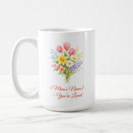 Custom Mother’s Day Bouquet of Flowers Mug Koffiemok