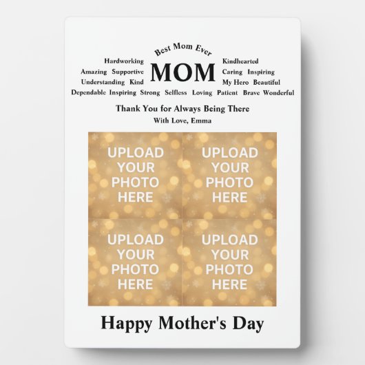 Custom Mother’s Day Fotoplaat (voorkant)
