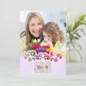 Custom Mother's Day I Photo & Personal Message Kaart (Staand voorkant)