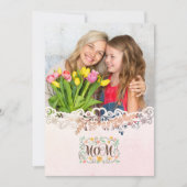 Custom Mother's Day I Photo & Personal Message Kaart (Voorkant)