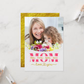 Custom Mother's Day I Photo & Personal Message Kaart (Voorkant / Achterkant in situ)