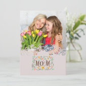 Custom Mother's Day I Photo & Personal Message Kaart (Staand voorkant)