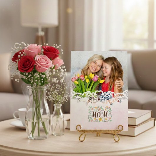 Custom Mother's Day I Photo & Personal Message Kaart