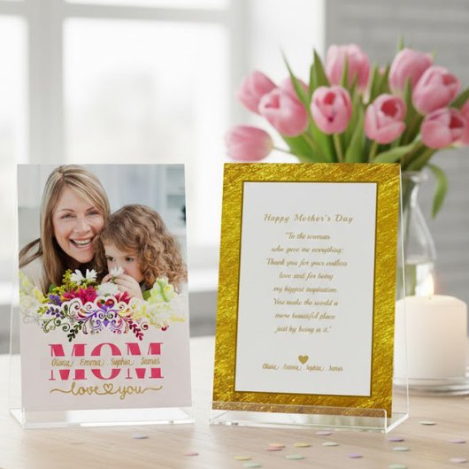 Custom Mother's Day I Photo & Personal Message Kaart