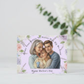 Custom Mother's day photo Always your babies  Briefkaart (Staand voorkant)