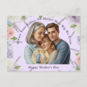 Custom Mother's day photo Always your babies  Briefkaart (Voorkant)