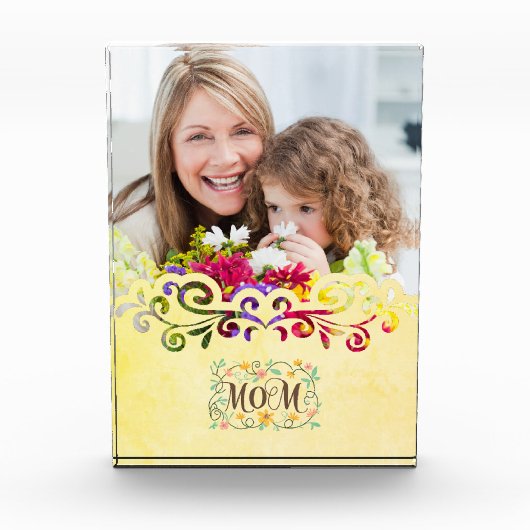 Custom Mother's Day  Photo Fotoblokken (Voorkant)