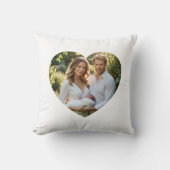 Custom mothers day photo heart mask Throw Pillow Kussen (Voorkant)