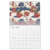 Custom Motivational Japanese Kimono Pattern Kalender (Mar 2027)