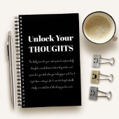 Custom Motivational Journal | Unlock Your Thoughts Notitieboek