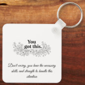 Custom Motivational Keychain (Achterkant)