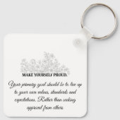 Custom Motivational Keychain (Achterkant)