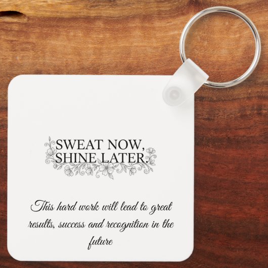 Custom Motivational Keychain (Achterkant)